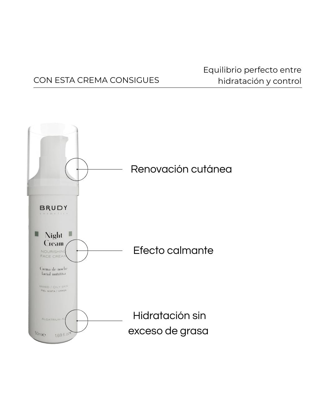 Crema de Noche Piel Mixta (50 ml)
